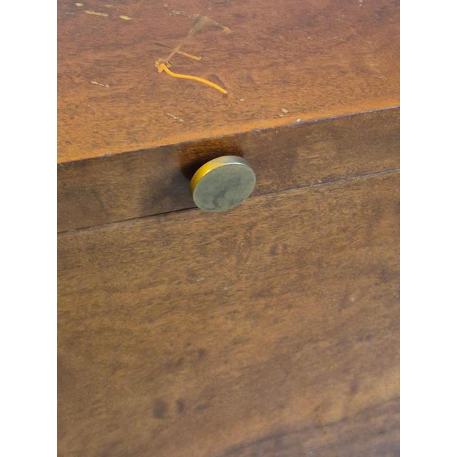 Brown Swedish Modern Blanket Chest or Coffee Table with Marine Intarsia Decor, 1940s For Sale - Image 8 of 17