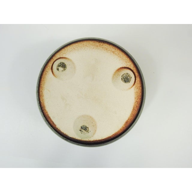 Mid 20th Century Covered Brown Pottery Jar For Sale - Image 9 of 9