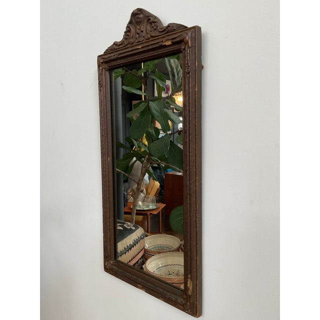 French Country Early 20th C. Gesso and Wood Framed Wall Mirror For Sale - Image 3 of 18