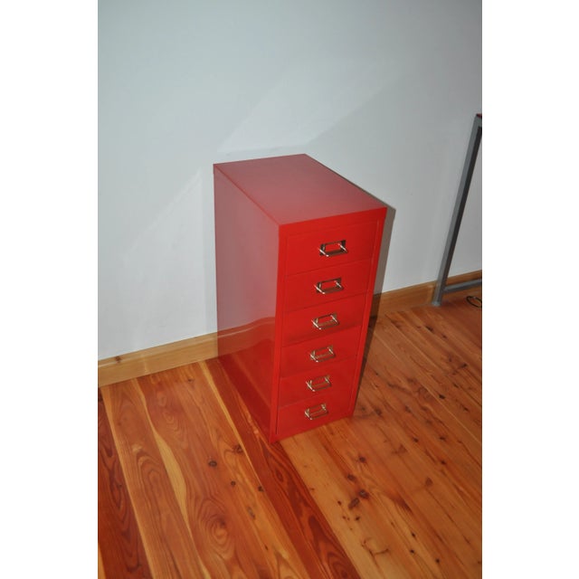 Industrial Metal Chest of Drawers, 1980s For Sale - Image 9 of 10