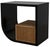 Burton Right Hand Side Table in Black and Teak For Sale In Los Angeles - Image 6 of 11