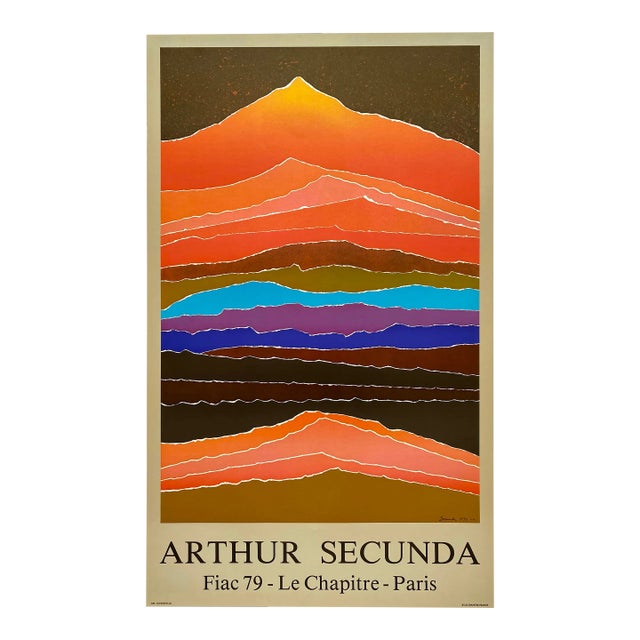 Arthur Secunda Vintage 1979 Mid Century Modern Lithograph