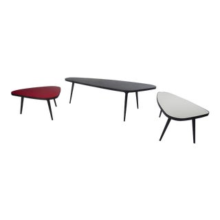 Set of Three Contemporary Modern Tables by Tommy Hilfiger For Sale