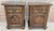 1950s Pair of Spanish Wooden Bedside Cabinets With Drawer and Door, Mid 20th Century For Sale - Image 5 of 9