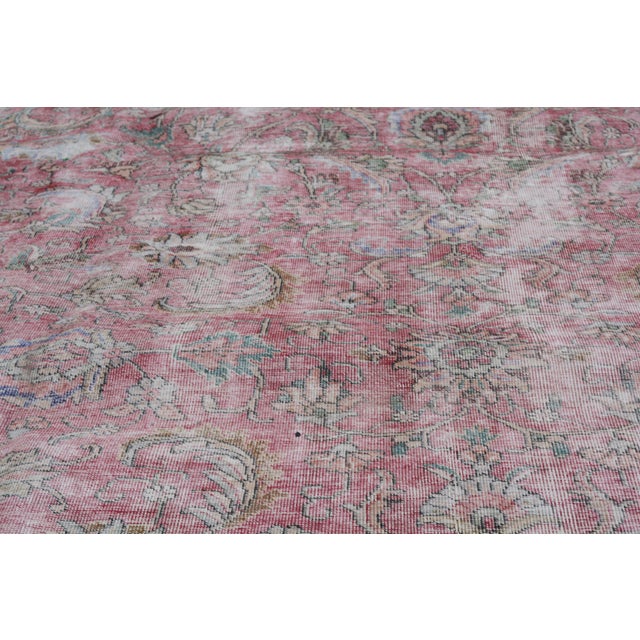 1960s Vintage Hand Knotted Wool Rug, 10'x12'1" For Sale - Image 5 of 6