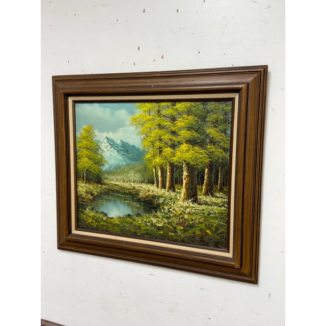 Design Plus Gallery presents an Oil Painting Signed from the Artist and from the Mid 20th Century. The artwork is composed...