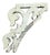 Antique White Distressed Wood Swan Head Corbel / Architectural Fragment #2 For Sale