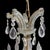 Crystal & Glass Crystal Arm 12-Light Chandelier C1940 For Sale - Image 4 of 10