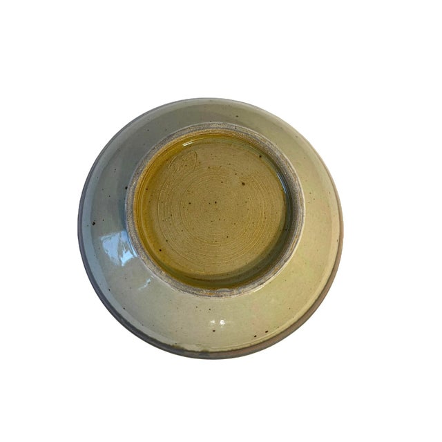 Mid 20th Century Mid Century Pottery Ceramic Bowl Signed For Sale - Image 5 of 11