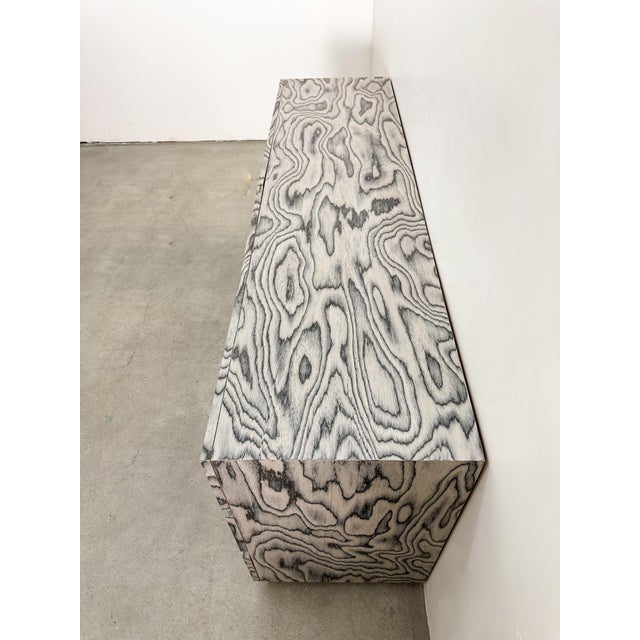 Wood Vintage 6-Drawer Dresser – Postmodern Memphis Style, Ettore Sottsass Style 1980s Retro For Sale - Image 7 of 11