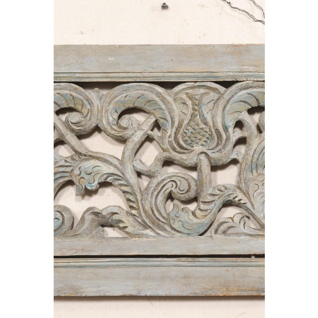 Spanish Pierce-Carved Antique Wall Panel For Sale - Image 4 of 9