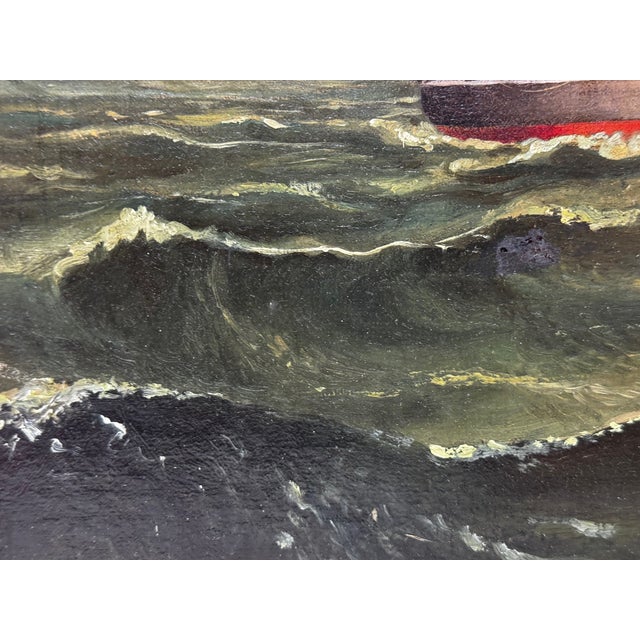 War of 1812 Marine Sea Battle Oil Painting — Old Ironsides Uss Constitution Captures HMS Cyane & HMS Levant, English School c.1830 Framed For Sale - Image 16 of 18