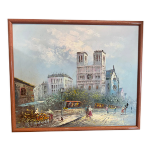 Original Oil Painting of Paris