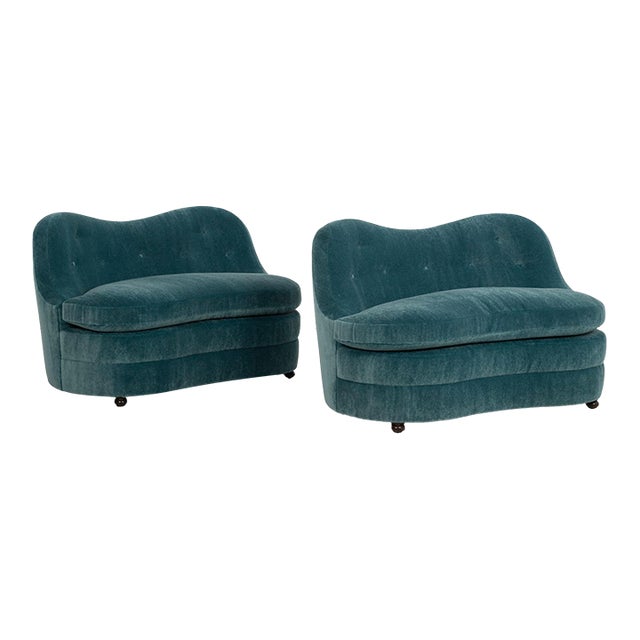 Edward Wormley Style Pair of Sofas, 1945 For Sale