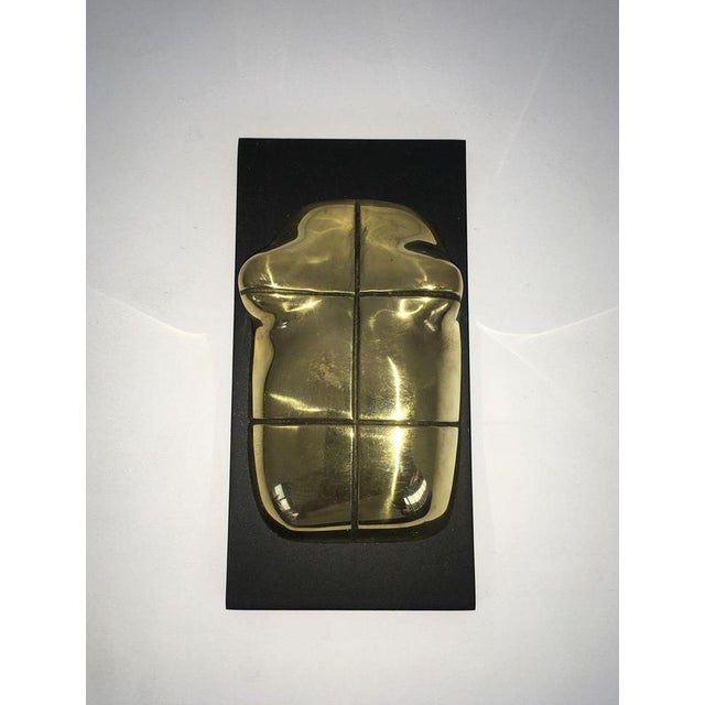 Vintage Italian Bronze Abstract Sculpture by Jiro Sugawara, 1980 For Sale - Image 18 of 18