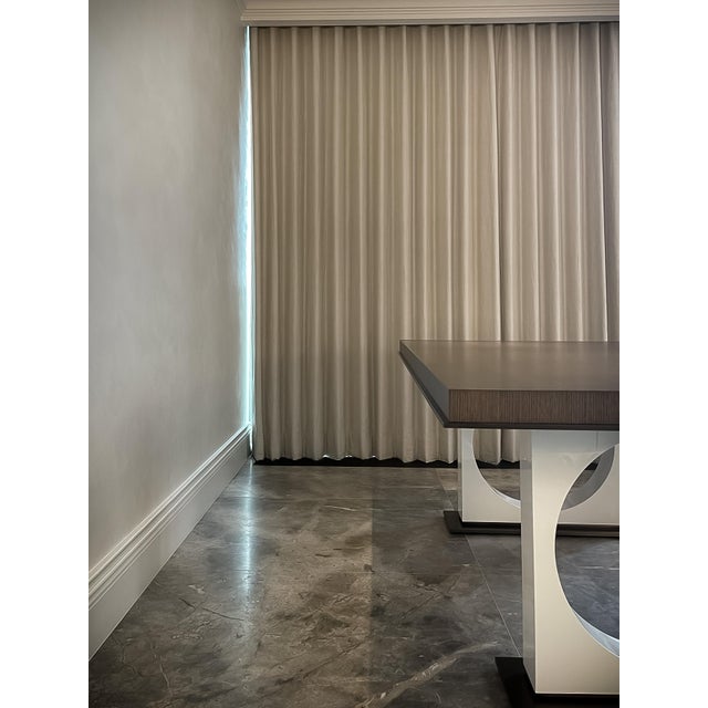 Contemporary Dining Table in Oak and Bronze, 2018 For Sale - Image 3 of 11