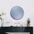 Metal Broidy Round Mirror- Sapphire Blue For Sale - Image 7 of 9