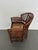 Brown Vintage Brighton Style Rattan Barrel Chair For Sale - Image 8 of 9