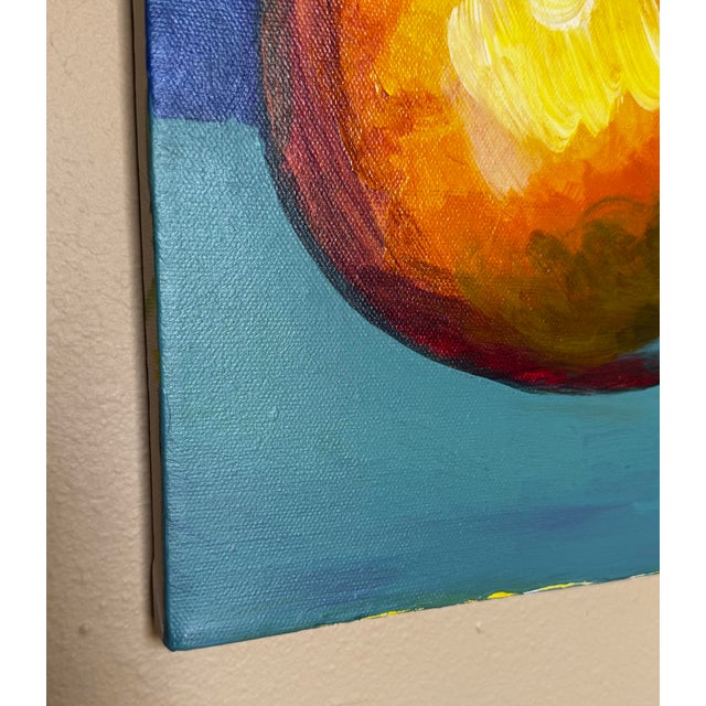 Late 20th Century Expressionism Still Life "Pears" Original Oil Painting on Canvas For Sale In Houston - Image 6 of 12