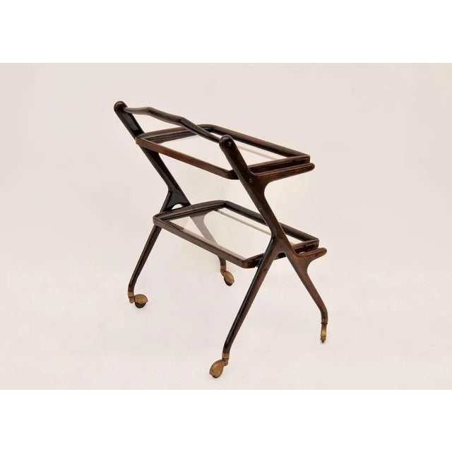 Bar Cart attributed to Cesare Lacca, 1950s For Sale - Image 3 of 6
