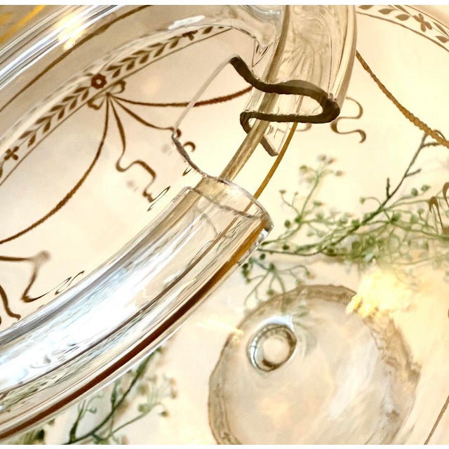 Antique Art Nouveau Glass Bowl, 1890s For Sale - Image 6 of 8