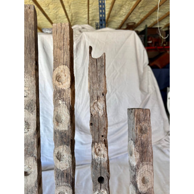 French Early 20th Century French Wooden Oyster Sticks - Set of 6 For Sale - Image 3 of 12