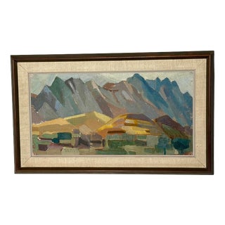 Arne Bohman, Spain, 1961, Oil on Panel, Framed For Sale