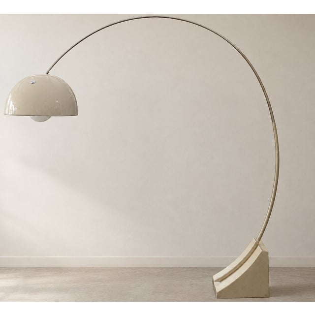 Metal Arc Lamp, Italy, 1960s For Sale - Image 12 of 12