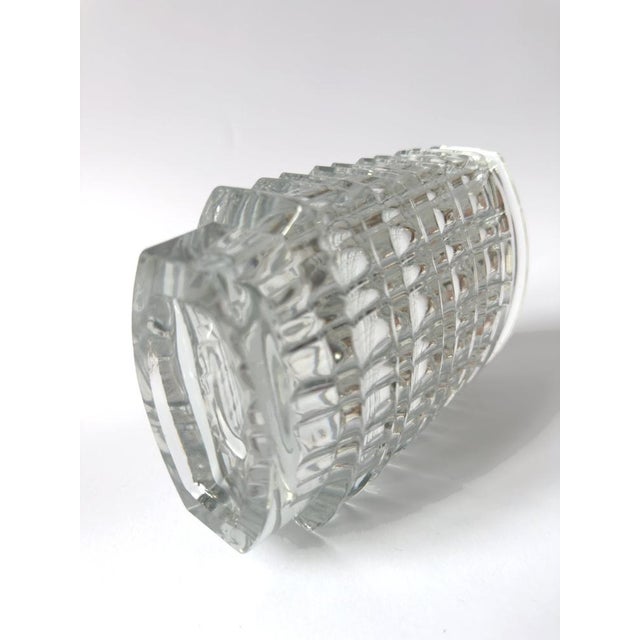 Optical Clear Glass Vase by Jan Sylwester Drost for HSG Ząbkowice, Poland, 1970s For Sale - Image 11 of 15