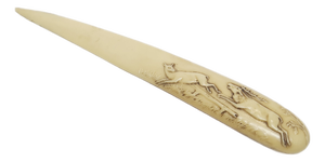 Art Nouveau Style Figurative Letters Knife, Poland, 1900s
