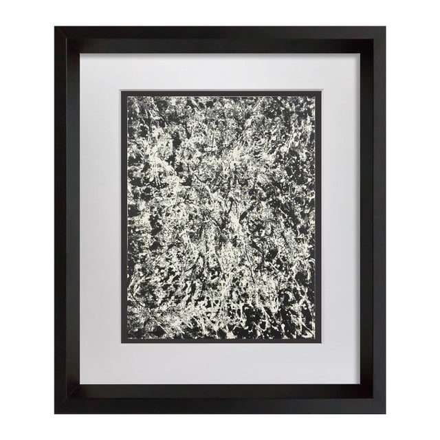 Printmaking Materials Francois Fiedler 1960 Original Lithograph, Framed Abstract Expressionist Art For Sale - Image 7 of 7