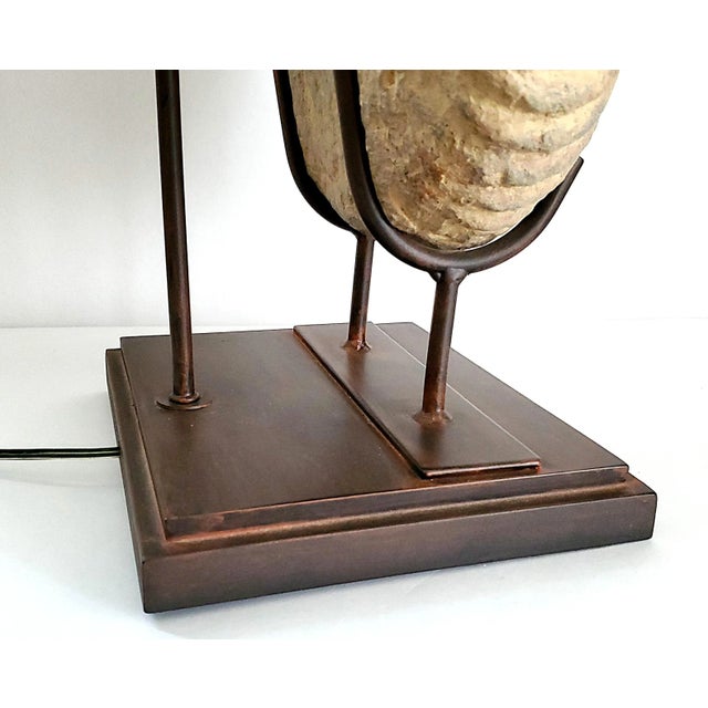 Lamp Plaster Seashell Shell Ammonite Large For Sale - Image 11 of 13