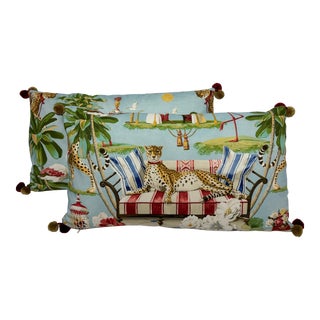 P Kaufmann Night in India Lumbars - Pair For Sale