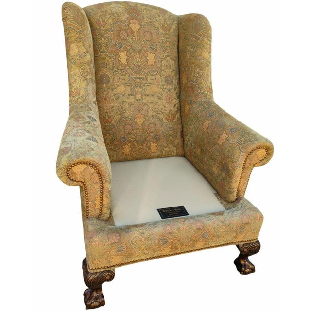 Timeless Luxury: Bespoke Taylor King Wingback Armchair & Matching Ottoman Set Elevate your living space, study, or reading...