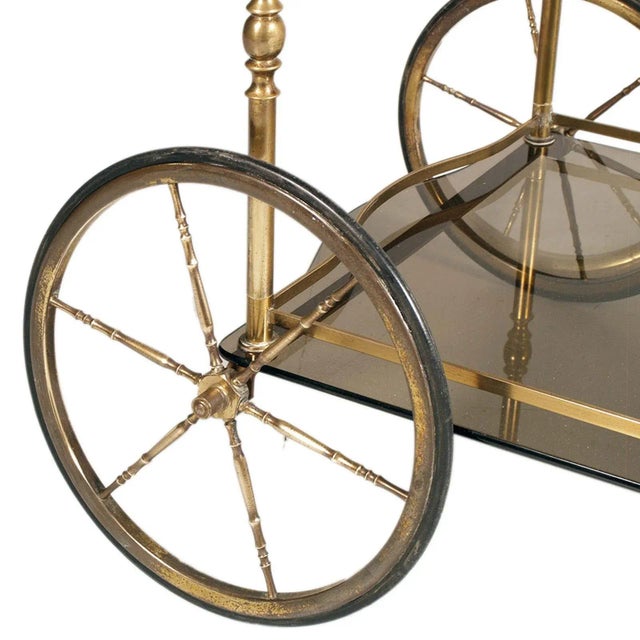 Aldo Tura Vintage Hotel Danieli Venice Serving Cart by Aldo Tura, 1950s For Sale - Image 4 of 8