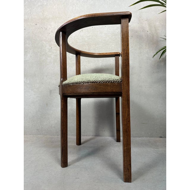 Art Deco Chair in Oak For Sale - Image 6 of 14