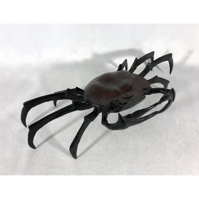 A rather magnificent sculpture of a Japanese Crab, made of bronze that has gained patina over it's 40 or so years. At 11"...