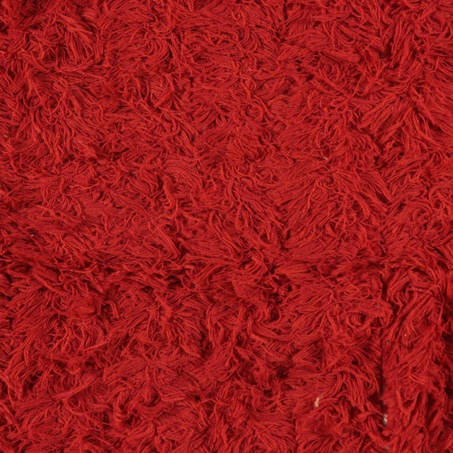 Vintage monochrome rug, mixed wool. 1970s-1980s. Good condition.