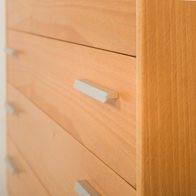 Three Bay Wall Unit in Beech from FM Møbler, 1970s For Sale - Image 9 of 18