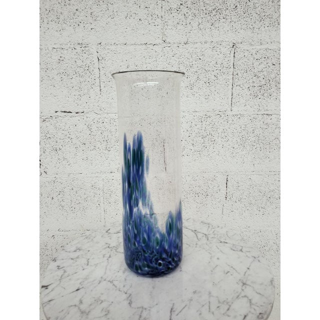 Murano Glass Neverrino Vase attributed to Gae Aulenti for Vistosi, 1970s For Sale - Image 10 of 11