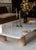 Anïa Coffee Table in Onyx and Travertine by Manifeste For Sale - Image 4 of 14