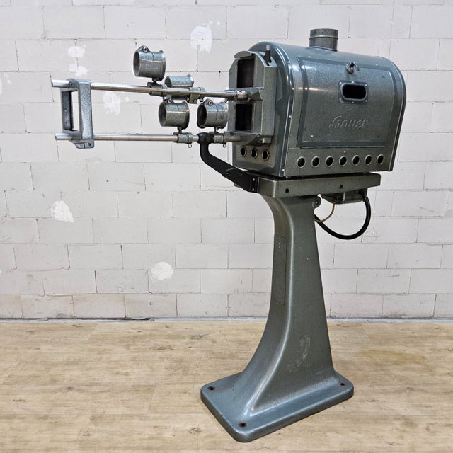 Industrial Large Vintage Movie Theater Bauer Film Projector, 1950s For Sale - Image 3 of 18