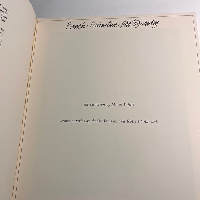1969, New York: Aperture. Introduction by Minor White, with commentaries by Andre Jammes & Robert Sobieszek. First...