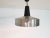 Aluminum and black pendant light This piece is attributed to the mentioned designer/maker. It has no attribution mark and...
