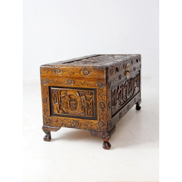 Antique Chinese Camphor Wood Chest For Sale - Image 13 of 16