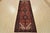 Cabin Hamedan Runner 3’7” X 9’7” Red Wool Vintage Tribal Hand-Knotted Oriental Rug For Sale - Image 3 of 14