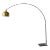 1970’s / 80’s Mid Century Modern to Postmodern Brass Arc Floor Lamp For Sale