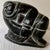 Inuit Soapstone Carving by Lucassie Amm – Signed - Kneeling Inuk Figure For Sale - Image 4 of 18