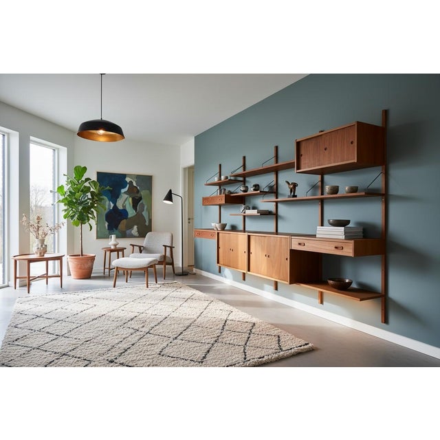 Large PS System Shelving in Teak, Denmark, 1960s For Sale - Image 14 of 18