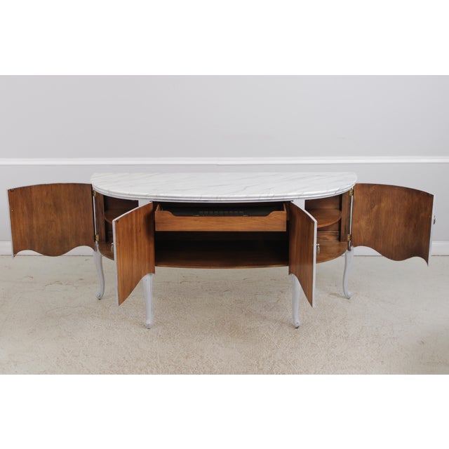 Henredon Custom Painted Finish Sideboard Cabinet For Sale In Philadelphia - Image 6 of 18